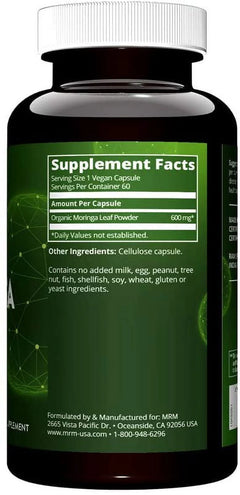 MRM Moringa Capsules, 60 Ct