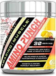 Amazing Muscle Amino Punch 5500 Mg per Serving of Amino Acids, 30 Servings - Sucralose - Pineapple