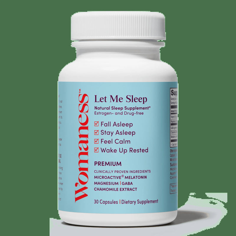 Womaness Let Me Sleep - Menopause Sleep Support with Magnesium, GABA & Chamomile - 30 Capsules