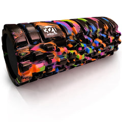 321 STRONG Medium Density Massaging Foam Roller for Myofascial Self Release and Deep Tissue Massage - Aqua