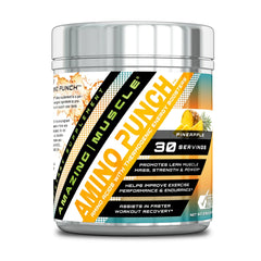 Amazing Muscle Amino Punch 5500 Mg per Serving of Amino Acids, 30 Servings - Sucralose - Pineapple