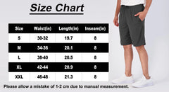 ASUDESIRE 5 Pack Men'S Athletic Shorts Mesh Workout Gym Activewear Basketball Shorts 8" Inseam with Pockets