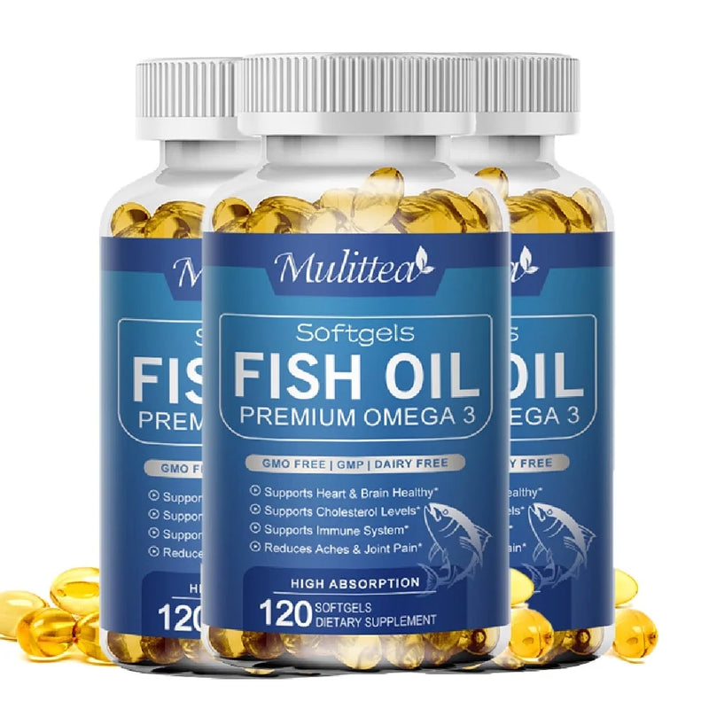 Triple Strength Omega-3 Fish Oil - 1000mg, 190mg EPA + 120mg DHA, 360 Softgels