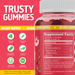 Desired Life Sugar-Free Prebiotic Fiber Gummies - Mixed Berry Flavor - Digestive Health & Regularity Support - 60 Count