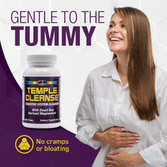 Temple Cleanse Magnesium Detox - Oxygen-Based Colon Cleanse, 120 Caps