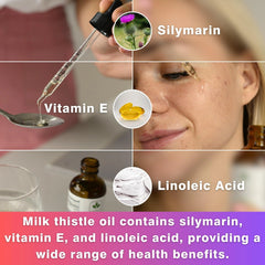 CO2 Extracted Milk Thistle Seed Oil 100% Potent Liver Support Milk Thistle Oil