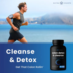 Nutrachamps 14 Day Colon Cleanse - Probiotics & Enzymes, Detox & Weight Loss, Capsules