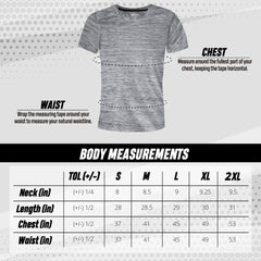 SPXTREME [5 Pack] Men’S Dry-Fit Activewear Crewneck T Shirts Running Gym Workout Quick Dry Tee Top