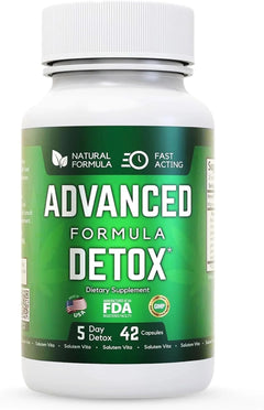 Salutem Vita Advanced Detox - Milk Thistle & Licorice, 84 Caps (2-Pack) with 2 Test Cups