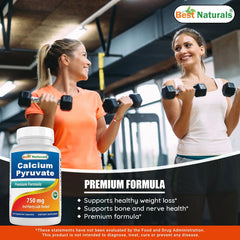 2 Pack Best Naturals Calcium Pyruvate 750 Mg 120 Capsules
