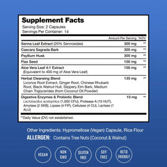 Nutrachamps 14 Day Colon Cleanse - Probiotics & Enzymes, Detox & Weight Loss, Capsules