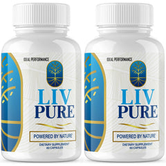 IDEAL PERFORMANCE Liv Pure - Liver Detox & Weight Loss, 120 Caps (2-Pack)