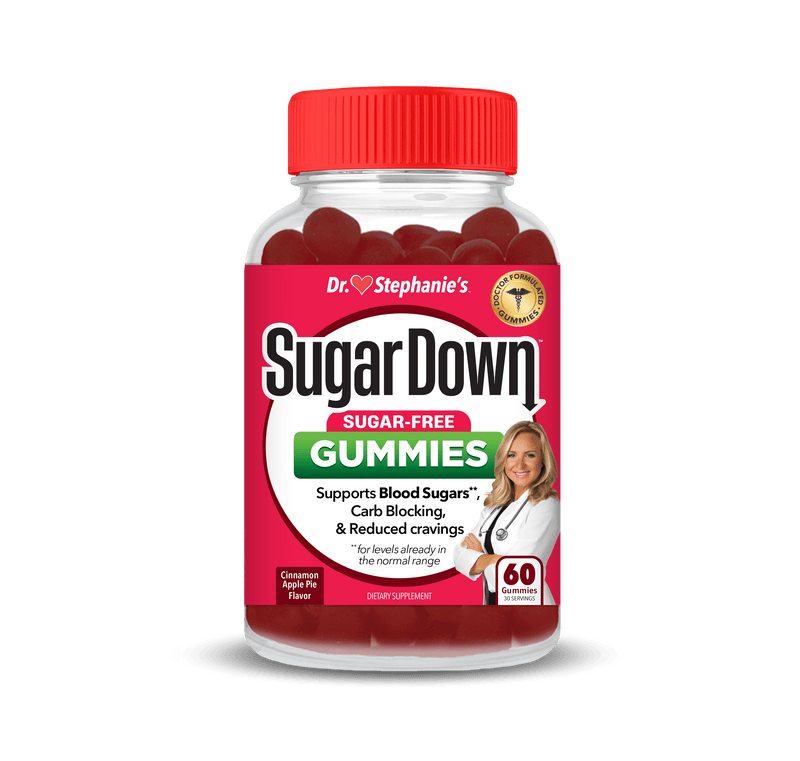 Dr. Stephanie’s Sugardown Gummies - Ceylon Cinnamon, Blood Sugar Support, 60 Count