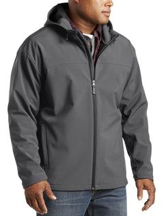 Harbor Bay by DXL Men'S Big and Tall Big and Tall Men'S Hooded Bonded Fleece Jacket, Charcoal Black, 1XL