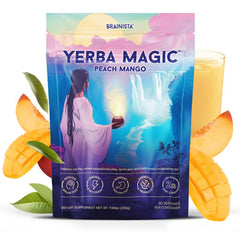 Yerba Magic | Yerba Mate Instant Tea Powder | Peach Mango Flavor | 30 Servings