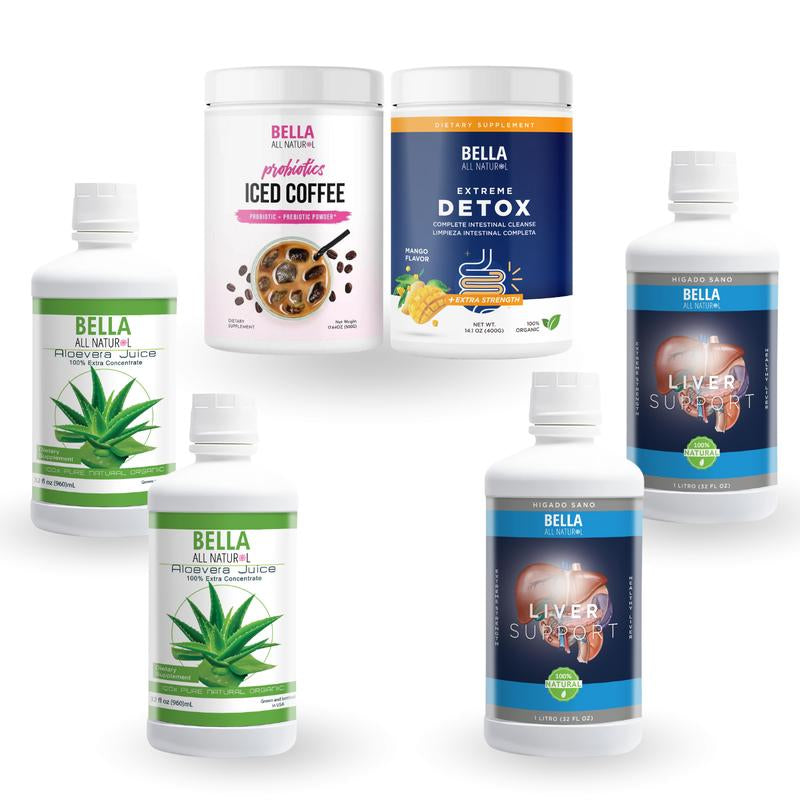 Reset & Thrive - Carla’s Kit with Detox Mango, Probiotics Iced Coffee, Aloe Vera & Liver Support
