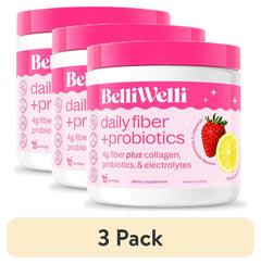 Belliwelli Daily Fiber Supplement with Probiotics, Electrolytes, and Collagen