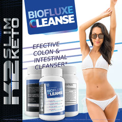 Biofluxe Detox Cleanse - K2 Slim Keto, Gut Shrink & Metabolism Boost, 30 Servings