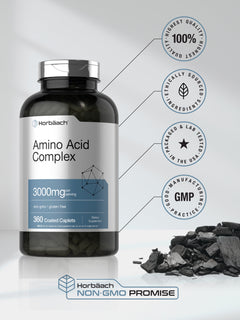Amino Acid Complex 3000Mg | 250 Caplets | for Men and Women | by Horbaach