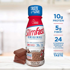 Slimfast Original RTD Meal Replacement Shake Creamy Milk Chocolate 8 Ea