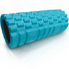 321 STRONG Medium Density Massaging Foam Roller for Myofascial Self Release and Deep Tissue Massage - Aqua