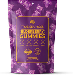 True Sea Moss Gummies - Irish Moss & Burdock, Thyroid & Immune Support, 120 Count (2-Pack)