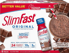 Slimfast Original RTD Meal Replacement Shake Creamy Milk Chocolate 8 Ea
