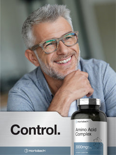 Amino Acid Complex 3000Mg | 250 Caplets | for Men and Women | by Horbaach