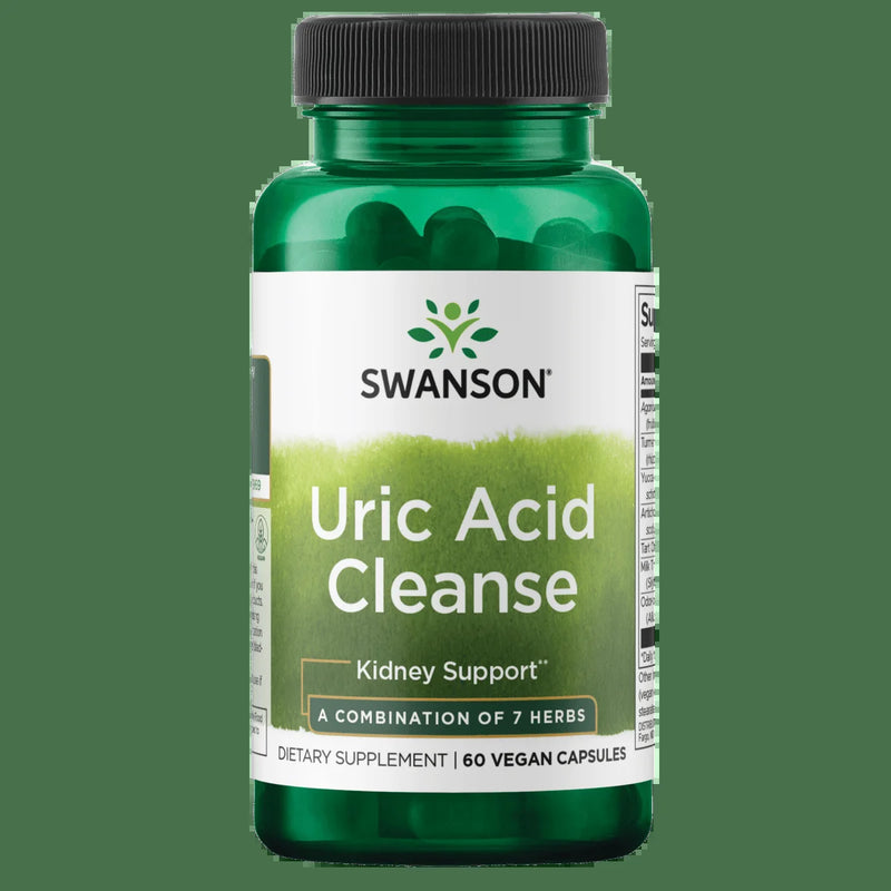 Swanson Ultra Uric Acid Cleanse, Natural Supplement Supports Kidney Function & Helps Reduce Uric Acid, 60 Capsules