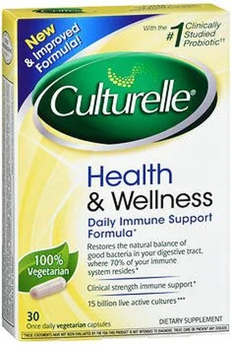 Culturelle Natural Health & Wellness Capsules 30 Ea (Pack of 2)